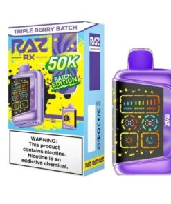 RAZ BAR RX 50K DISPOSABLE TRIPPLE BERRY BATCH
