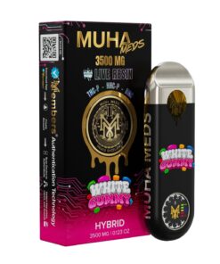 Alternative view of MUHA DISPOSABLE 3.5GRAM *NEW* LIVE RESIN HYBRID WHITE GUMMY