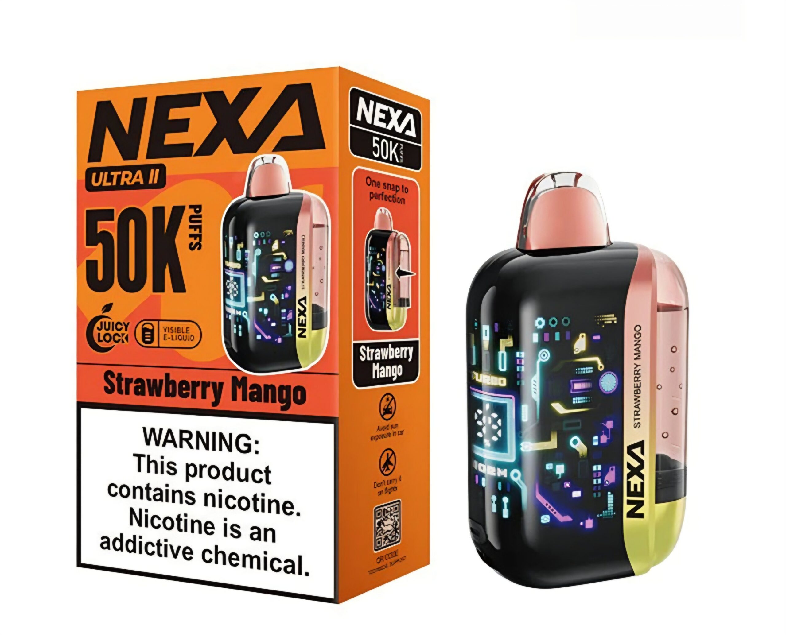 NEXA ULTRA II 50K PUFF DISPOSABLE STRAWBERRY MANGO