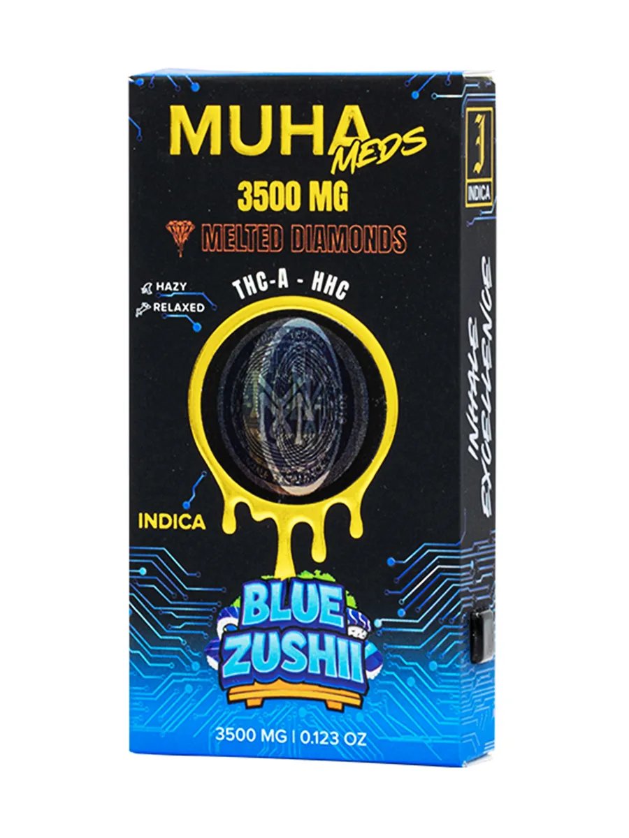 MUHA DISPOSABLE 3.5GRAM *NEW* MELTED DIAMONDS HYBRID BLUE ZUSHII - Image 2
