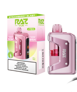 RAZ VUE 50000 REUSEABLE BATTERY POD KIT STRAWBERRY BURST