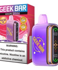 GEEK BAR DISPOSABLE PULSE 2 *NEW* 25K GRAPE HUBBA