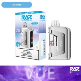 RAZ VUE 50000 REUSEABLE BATTERY POD KIT POLAR ICE
