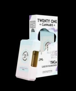 Alternative view of TWENTY ONE CANNABIS DISPOSABLE 3.5GRAM THCA LIQUID DIAMONDS INDICA RAINBOW RUNTZ