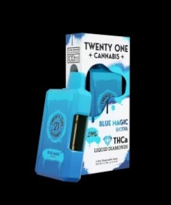 Alternative view of TWENTY ONE CANNABIS DISPOSABLE 3.5GRAM THCA LIQUID DIAMONDS SATIVA BLUE MAGIC