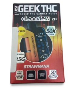 LOST GEEK THC CLEARVIEW HYBRID 2.3GRAM DISPOSEABLE DEVICE STRAWANA