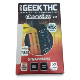 LOST GEEK THC CLEARVIEW HYBRID 2.3GRAM DISPOSEABLE DEVICE STRAWANA