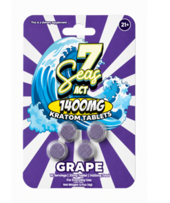 7 SEAS KRATOM PILLS 1400MG 4CT PACK GRAPE