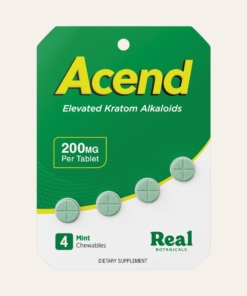 ACEND KRATOM PILLS 800MG 4CT PACK REAL BOTANICALS MINT