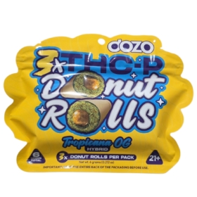 DOZO THCP DONUT ROLLS PRE ROLL 2G EACH 6G TOTAL 3PK HYBRID TROPICANA OG