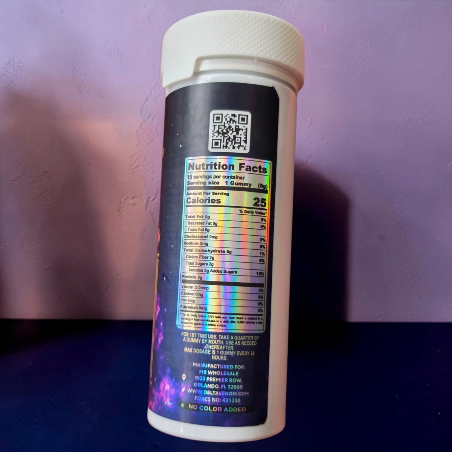 VENOM GUMMIES 45,000MG JAR 15PCS 3000MG EACH INDICA MELATONIN MIDNIGHT APPLE - Image 3