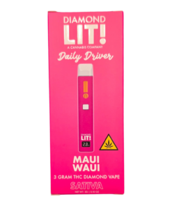 DIAMOND LIT! DISPOSABLE 3GRAM SATIVA STRAWBERRY COUGH