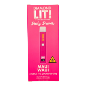 DIAMOND LIT! DISPOSABLE 3GRAM SATIVA STRAWBERRY COUGH