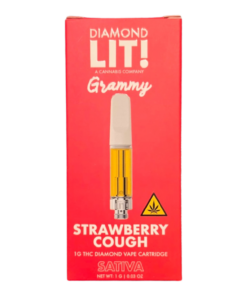 DIAMOND LIT! 1G CARTRIDGE SATIVA STRAWBERRY COUGH