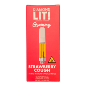 DIAMOND LIT! 1G CARTRIDGE SATIVA STRAWBERRY COUGH