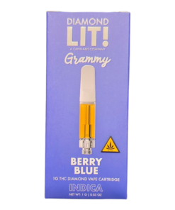 DIAMOND LIT! 1G CARTRIDGE INDICA BERRY BLUE